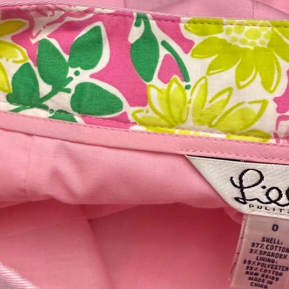 Lilly Pulitzer Pink Pleated Mini Skirt Size 0 - Picture 4 of 12